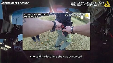 Mom snaps on cops while holding baby...mp4