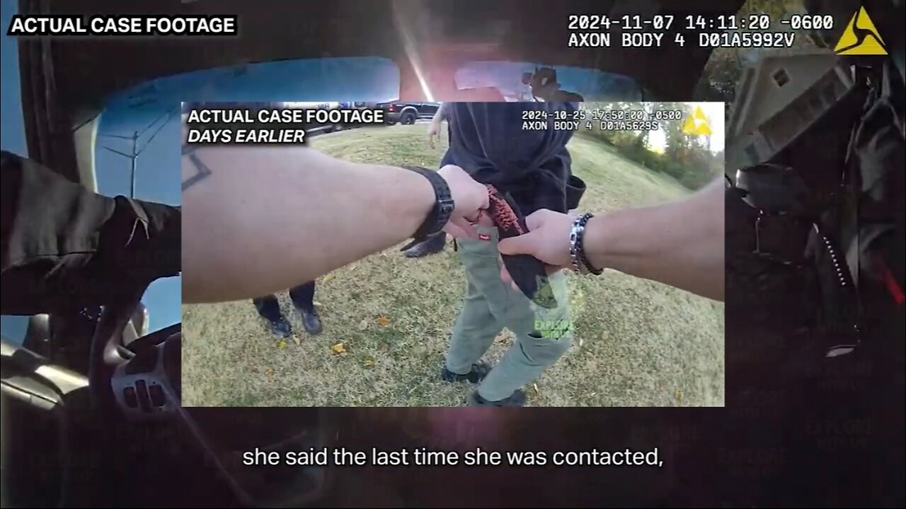 Mom snaps on cops while holding baby...mp4