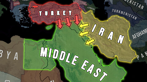 Turkey & Iran Vs Middle East - HOI4 2025 MD Timelapse