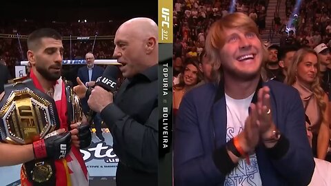 Ilia Topuria shoves Paddy Pimblett after calling him out at _UFC317 _ ESPN MMA #viral