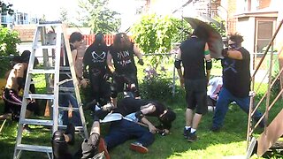 12-Man Balls To The Wall Ladder Match {ALL Titles On The Line} CHW Backyard Wrestling