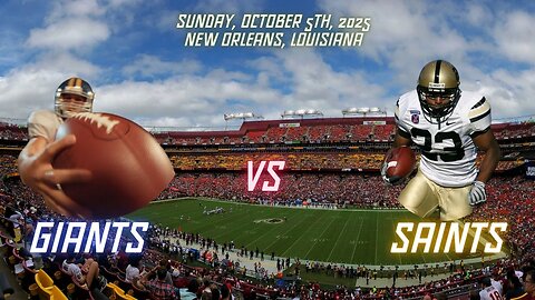 New York Giants @ New Orleans Saints, Week 5, Diggin' Deeper Into the NFL