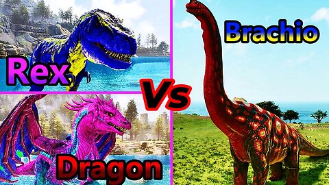 A True Behemoth | Brachiosaurus Vs Basilisk\Spino\Giga | Ark survival ascended | Ark Mods