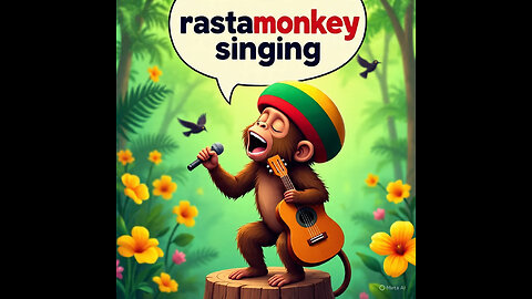 rasta moneky taking selfi #rasamonkey #rastaman