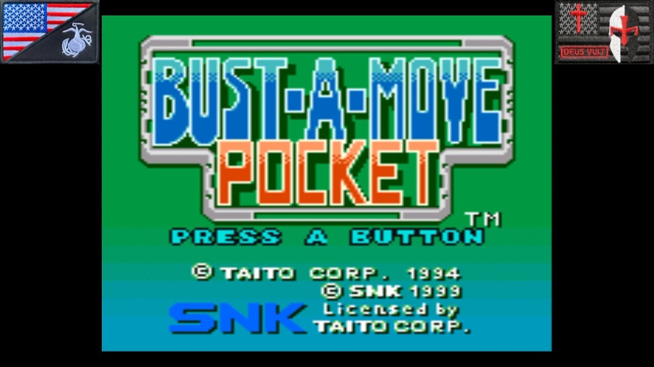 Bust-A-Move Pocket (NEOGEO Pocket Color - Attract Mode) [NA Version of "パズルボブル・ミニ"]