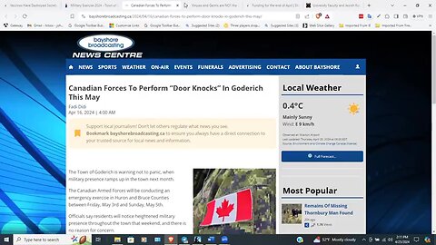 "Canada's Military Exercise Integrates 'Wellness Checks' on Residents: An Inside Look"