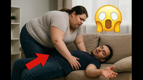 Shocking! 100KG Wife Falls on Husband – Tragic End 😱