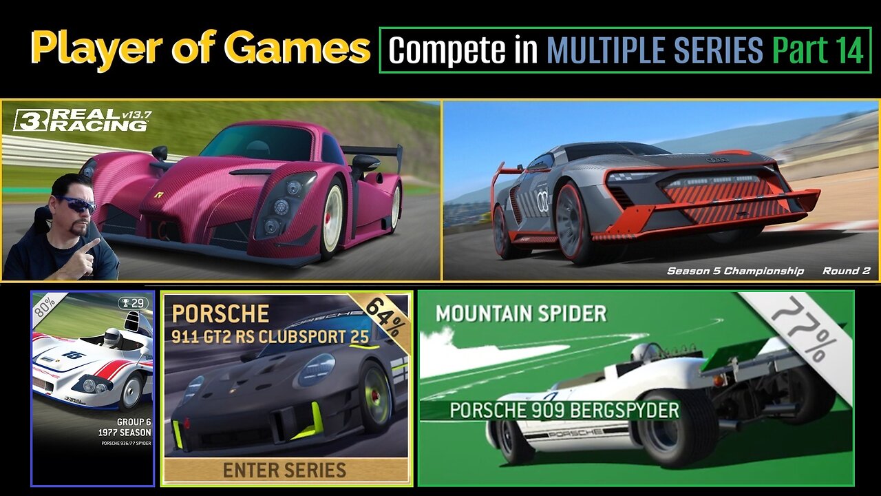 Compete in MULTIPLE SERIES Part 14 within Real Racing 3 Update 13.7 (14.0.1) [Player of Games]