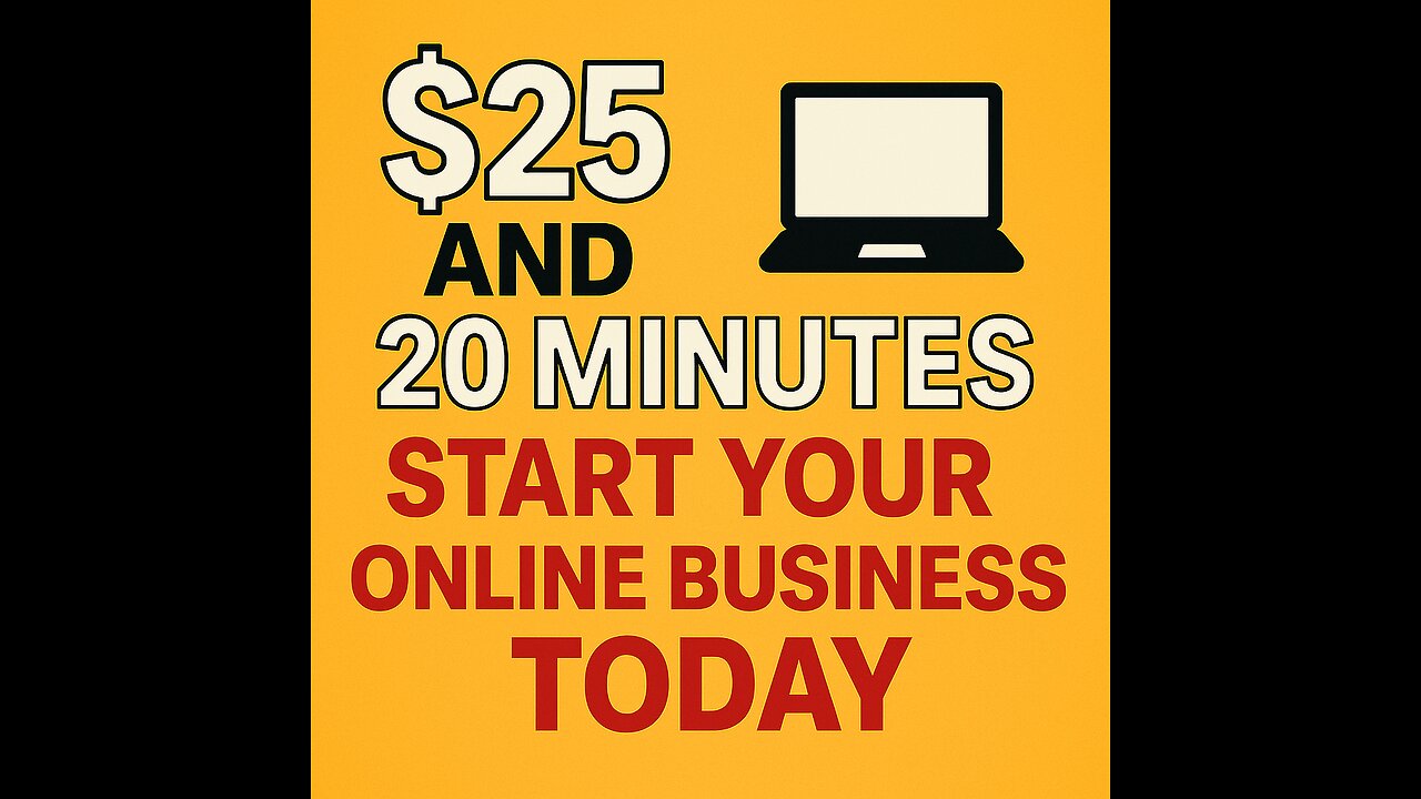 $25 Online Business – Work From Home in 20 Minutes/Day