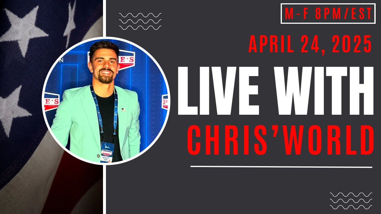 LIVE WITH CHRIS’WORLD - PEOPLE ARE RUNNING TOWARDS AMERICA! NOT AWAY FROM IT!