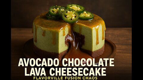 Avocado Chocolate Lava Cheesecake – FlavorVille Fusion Chaos