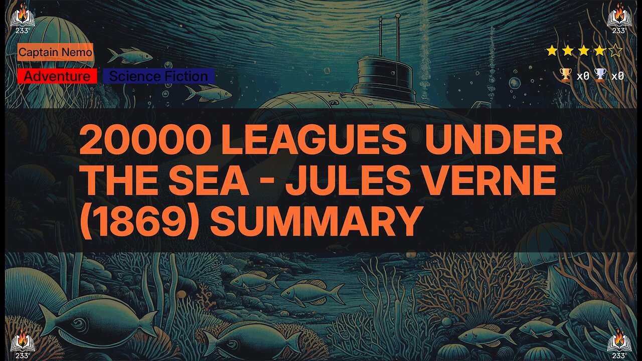 20000 Leagues Under the Sea - Jules Verne (1869) Summary (Captain Nemo - 2)