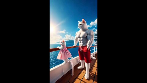 cat Falls in the Water, Dad Saves Her