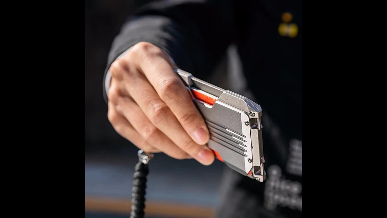 Ultra-Thin Metal Wallet For Work IDs And Cards