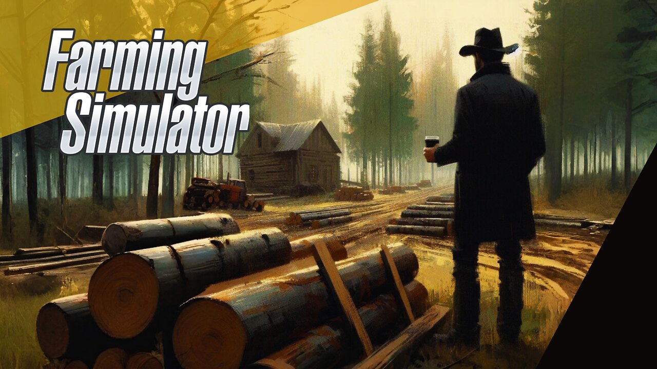 Organizing the log yard || Farming Simulator 22