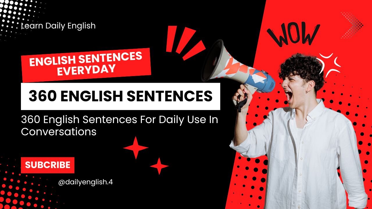 360 English Sentences For Daily Use In Conversations _ Spoken English Sentences Everyday