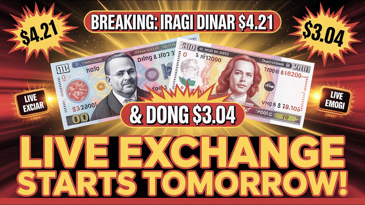 BREAKING Iraqi Dinar $4.21 & Dong $3.04 💥 Live Exchange Starts Tomorrow! 💥 Today's IQD News!