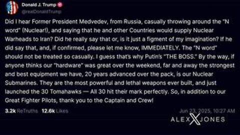 Trump Threatens Russia With Submarine-Delivered Nuclear Attack After Moscow Pushes Plan To Arm Iran!