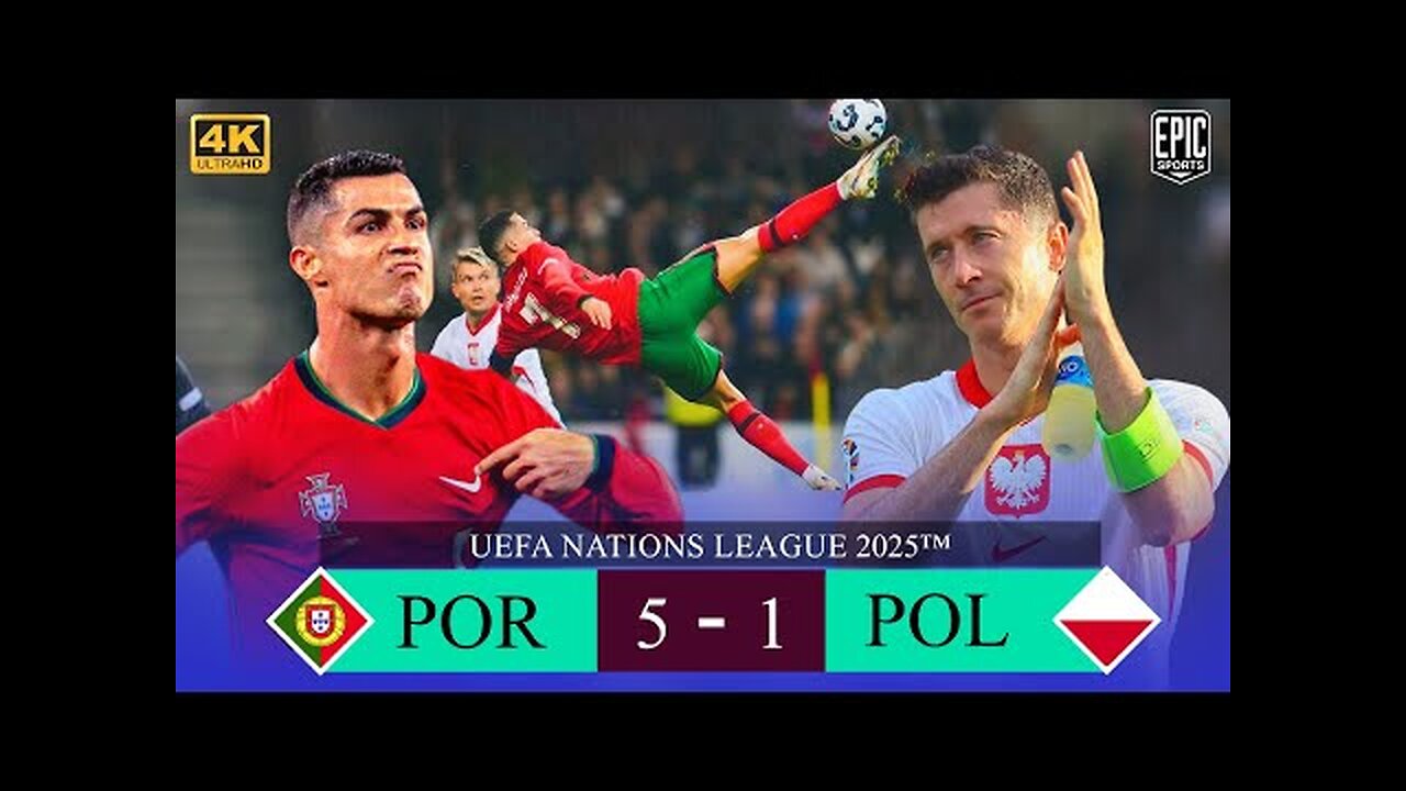 WHO CAN STOP CRISTIANO RONALDO 🔥EVEN AGE FAILED TO STOP THE LEGENDARY DON ! PORTUGAL CRUSHED POLAND