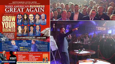 Eric Trump | Join Eric Trump At Clay Clark's September 25-26 Business Growth Conference In Tulsa, Oklahoma (283 Tickets Remain) + Learn Marketing, Sales, Linear Workflow Design, Finance & More + Request Tix Via Text 918-851-0102