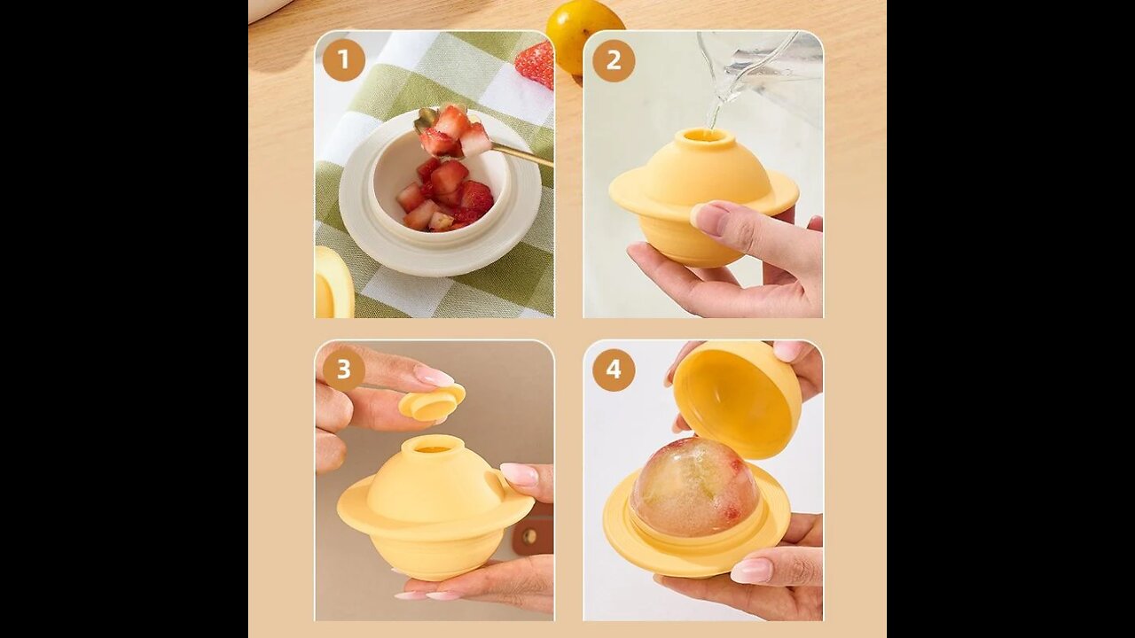 Food-Grade Silicone Sphere Ice Cube Molds