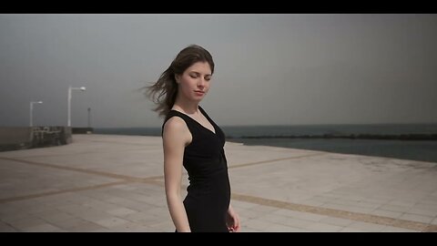 Cinematic fashion model film - portrait video - Slit dress and high heels in Lanzarote 4K