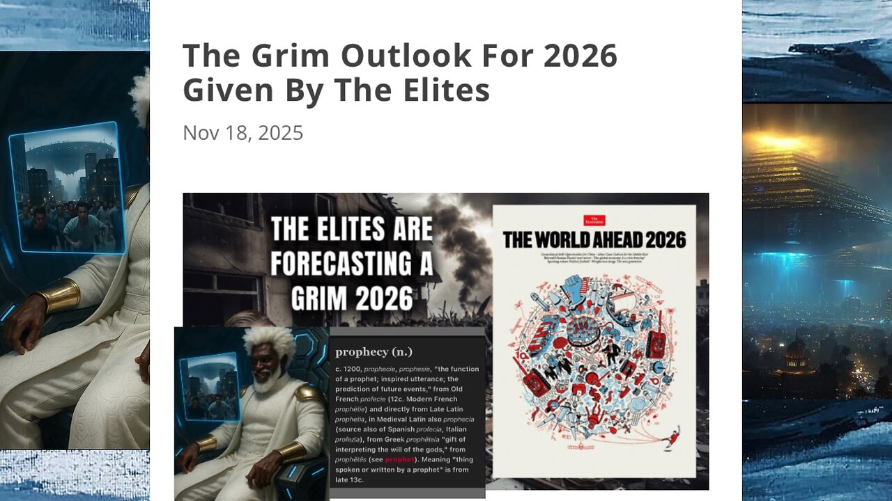 The Grim Outlook for 2026 Given by The El!t3s? LORD WILLING 2026 is THAT YEAR