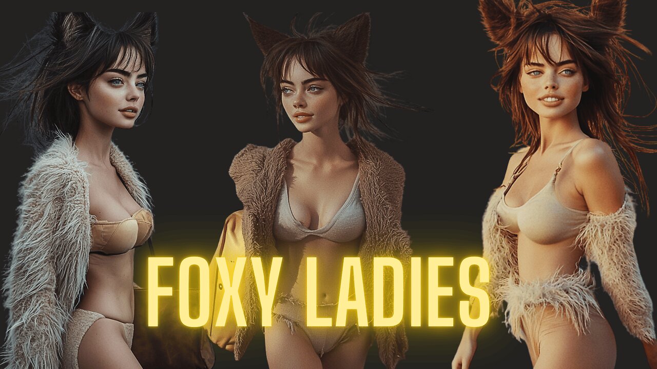 Fox Eared Fantasy 🦊 | “Can’t Get Enough” AI Beauty Struts with Style