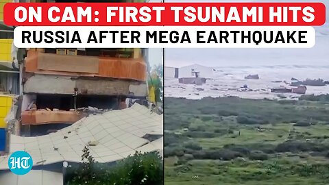 On Cam: Tsunami Waves Hit Russia After Massive Earthquake; US, Japan On Alert| Kamchatka| Hawaii