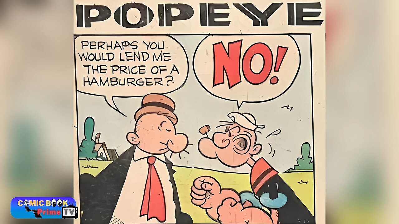 The road to the dignity, Popeye by Bud Sagendorf classic comic strip #shortvideo #comics #funny
