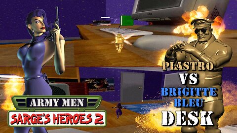 Army Men: Sarge's Heroes 2 - Multiplayer Gameplay - Desk (PS2)
