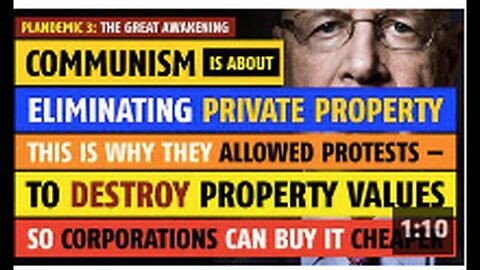 "Communism: Elimination of Private Property Through Sanctioned Protests"