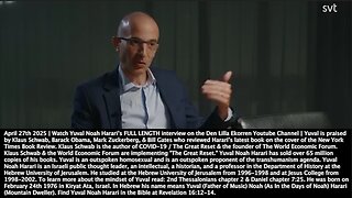 Yuval Noah Harari | "Gods & Angels, They Never Really Talked To Us. We Had to Do Both Parts. But, With the AI...It Can Actually Talk Back to Us. You Can Think About It Like a God That Actually Talks With You." - April 27th 2025