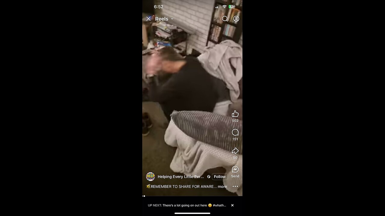 Pred drops to the floor and pretends to break down as soon as he gets caught