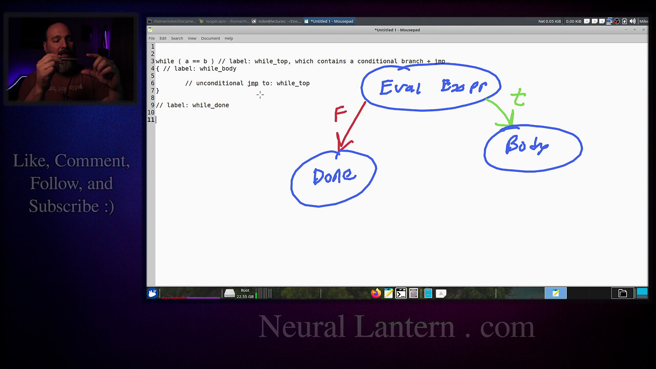 x86-64 Assembly While Loops Explained Step by Step in YASM - From Concept to Working Program