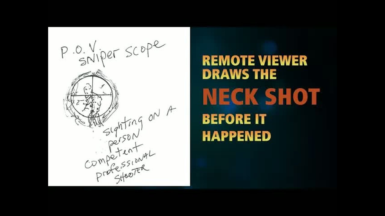 Remote Viewing Drew The NECK SHOT Before It Happened