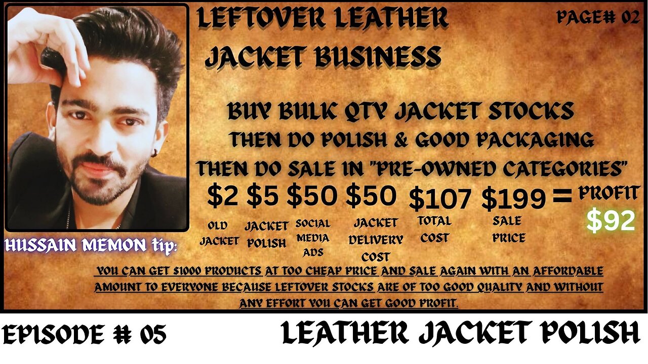 EPISODE # 05 LEATHER JACKET WAX & POLISHING AT KARACHI PAKISTAN.