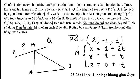 Sở Bắc Ninh: Chuẩn bị đến ngày sinh nhật, bạn Bình muốn trang trí căn phòng trọ của mình đẹp hơn