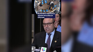 Bystanders watched as woman set on fire on CTA train