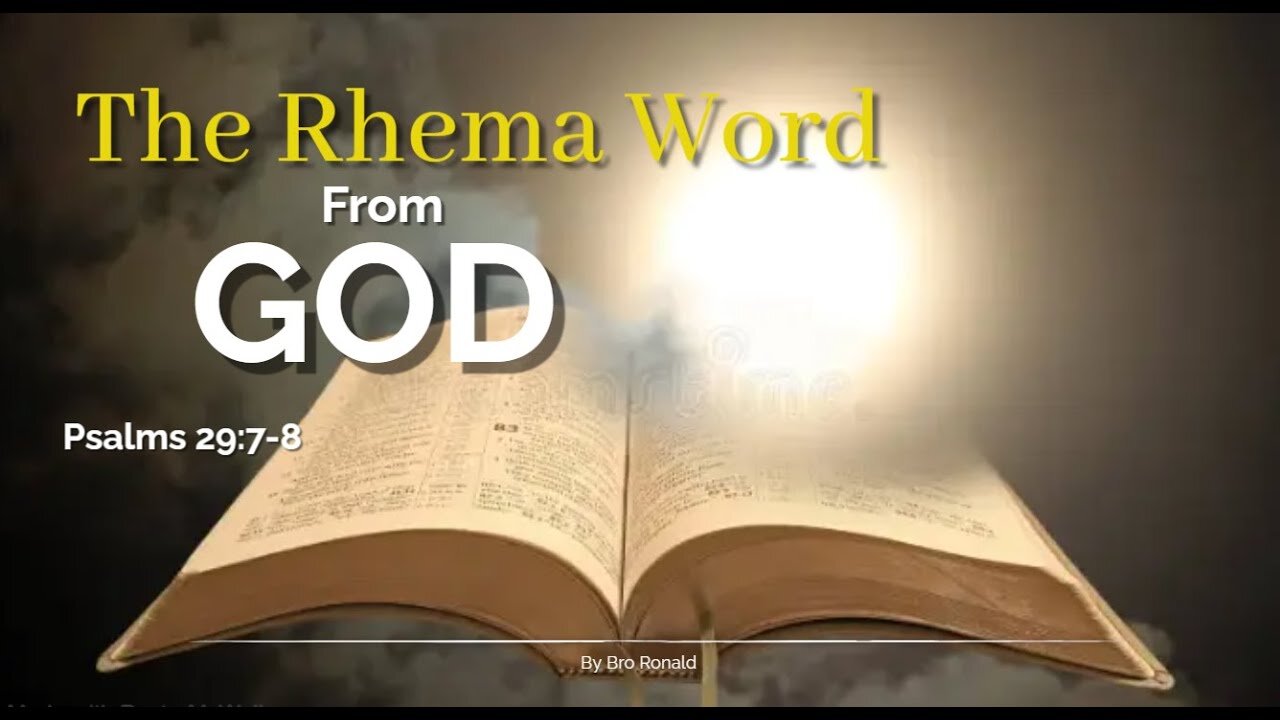 A RHEMA Word For Someone Going Through Tough Times!!