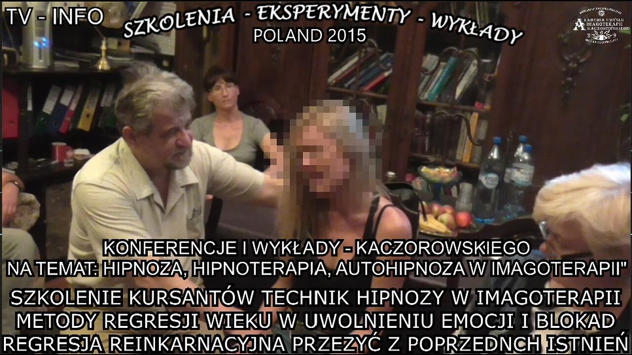 SZKOLENIE KURSANTÓW TECHNIK HIPNOZY W IMAGOTERAPII. METODY REGRESJI WIEKU W UWOLNIENIU EMOCJI I BLOKAD.