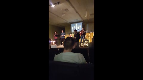 Bear (Kevin Lebsack) reading Isaiah 9:6-7 at The Gathering Church on Christmas Eve 2018.