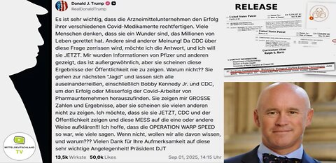 MitteldeutschlandTV👉Dr. David Martin ruft Donald Trump auf: „Ein Tweet, der für Verwirrung sorgte“