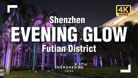 Shenzhen's Evening Glow: Walking Tour Downtown