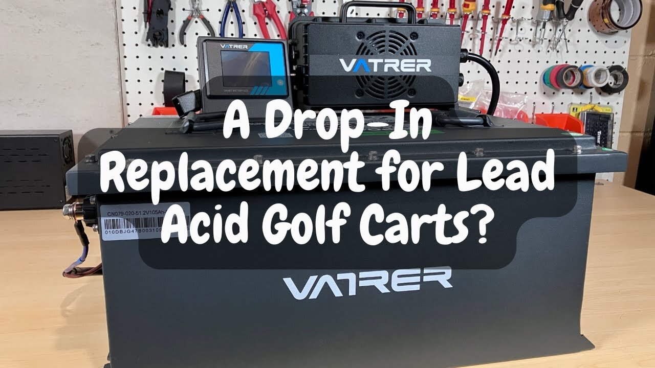 Vatrer 48V 105Ah Golf Cart Battery: Unboxing, Bluetooth, and Capacity Test!