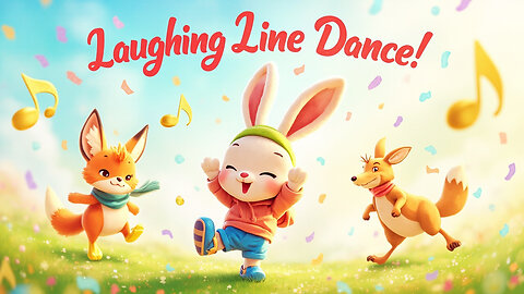 The Laughing Line Dance for Kids | Silly Parade Song with Animals