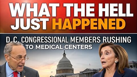 What The Hell Just Happened? Dc Congressional Members Rushing To Medical Centers! Mar 20