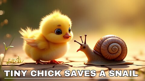 Tiny Chick Saves a Snail