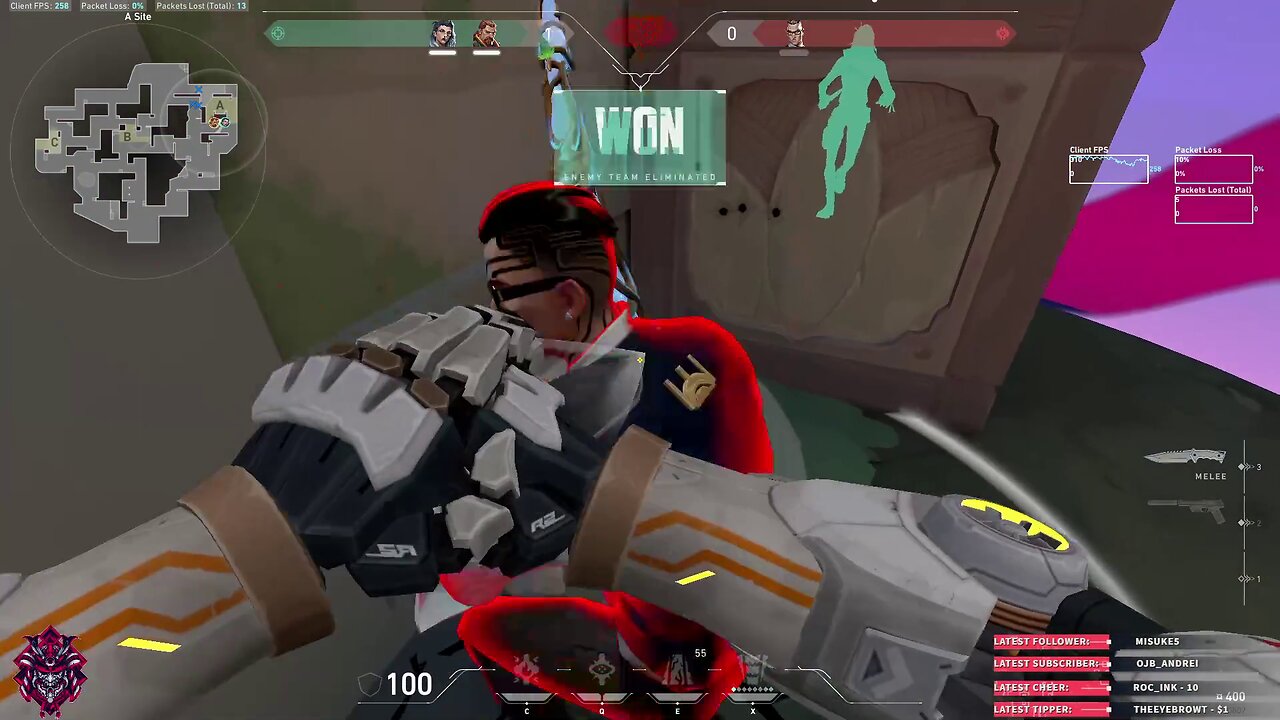 That moment when you win the round in style