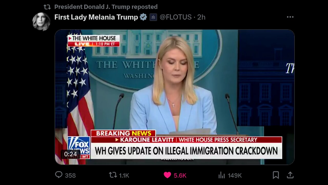 Melania Trump | Q 1214, 44, 1414 | Message Sent. End. Q | 5.9.25